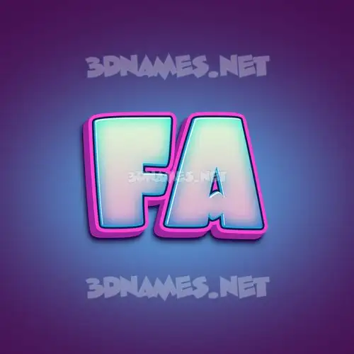 fa in Phat Purple style - 3D name wallpaper fa in Phat Purple style - 3D name wallpaper