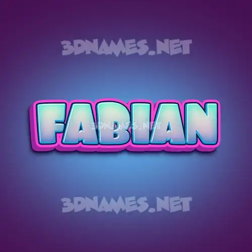 fabian in Phat Purple style - 3D name wallpaper