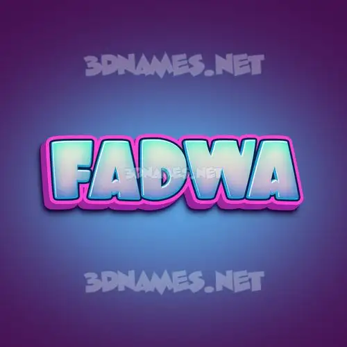fadwa in Phat Purple style - 3D name wallpaper fadwa in Phat Purple style - 3D name wallpaper