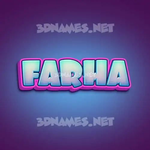 farha in Phat Purple style - 3D name wallpaper farha in Phat Purple style - 3D name wallpaper