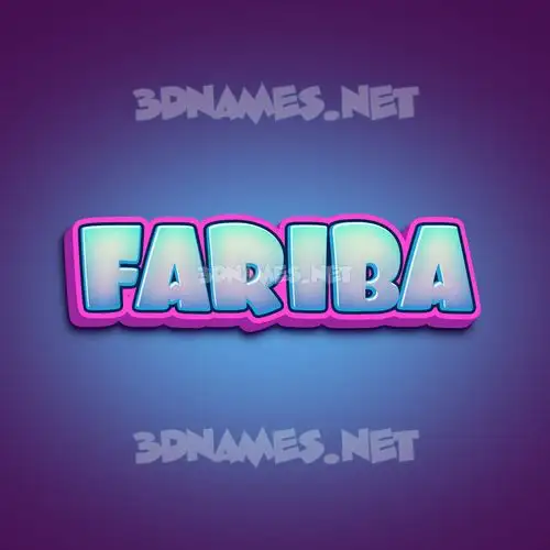 fariba in Phat Purple style - 3D name wallpaper fariba in Phat Purple style - 3D name wallpaper