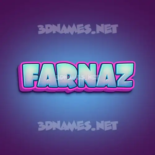 farnaz in Phat Purple style - 3D name wallpaper