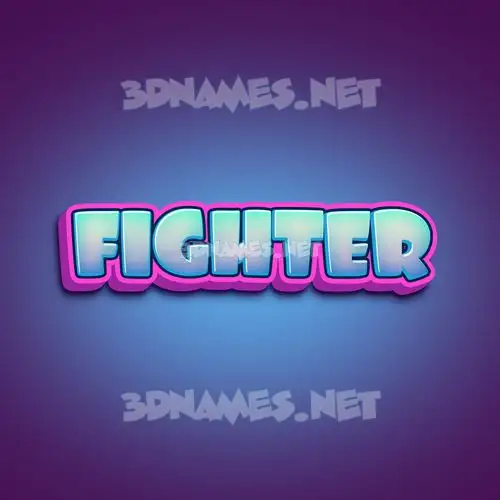 fighter in Phat Purple style - 3D name wallpaper fighter in Phat Purple style - 3D name wallpaper