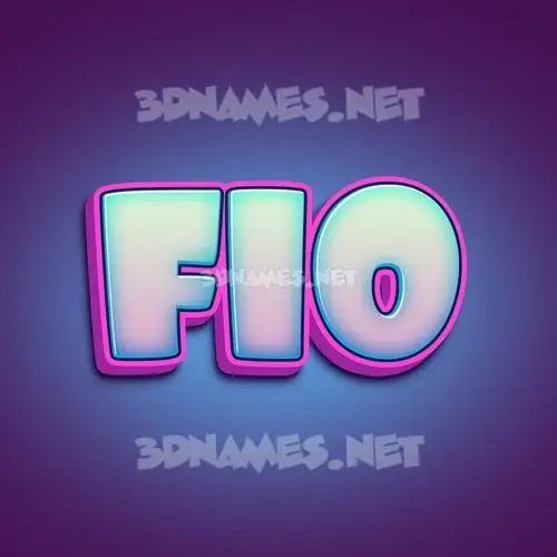 fio in Phat Purple style - 3D name wallpaper fio in Phat Purple style - 3D name wallpaper