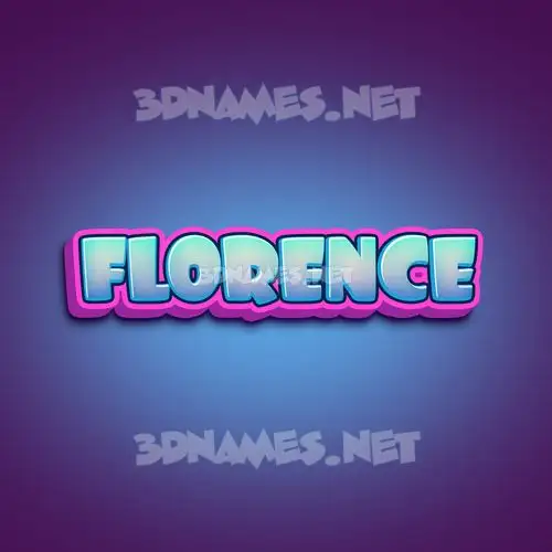 florence in Phat Purple style - 3D name wallpaper florence in Phat Purple style - 3D name wallpaper