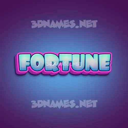 fortune in Phat Purple style - 3D name wallpaper fortune in Phat Purple style - 3D name wallpaper