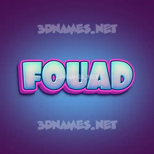 fouad in Phat Purple style - 3D name wallpaper fouad in Phat Purple style - 3D name wallpaper