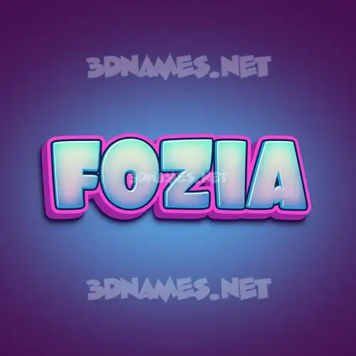 fozia in Phat Purple style - 3D name wallpaper fozia in Phat Purple style - 3D name wallpaper