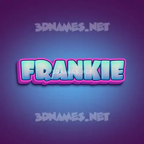 frankie in Phat Purple style - 3D name wallpaper