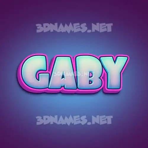 gaby in Phat Purple style - 3D name wallpaper gaby in Phat Purple style - 3D name wallpaper