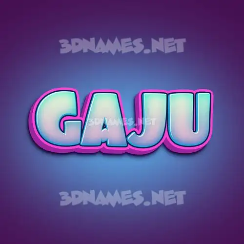 gaju in Phat Purple style - 3D name wallpaper gaju in Phat Purple style - 3D name wallpaper