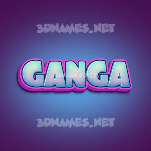 ganga in Phat Purple style - 3D name wallpaper ganga in Phat Purple style - 3D name wallpaper