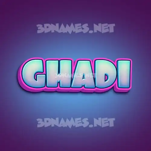 ghadi in Phat Purple style - 3D name wallpaper ghadi in Phat Purple style - 3D name wallpaper