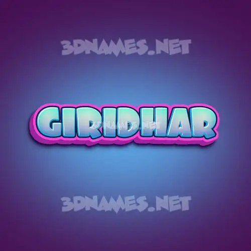 giridhar in Phat Purple style - 3D name wallpaper giridhar in Phat Purple style - 3D name wallpaper