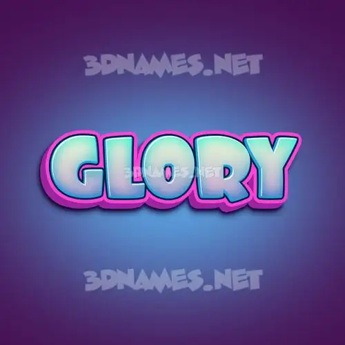 glory in Phat Purple style - 3D name wallpaper glory in Phat Purple style - 3D name wallpaper