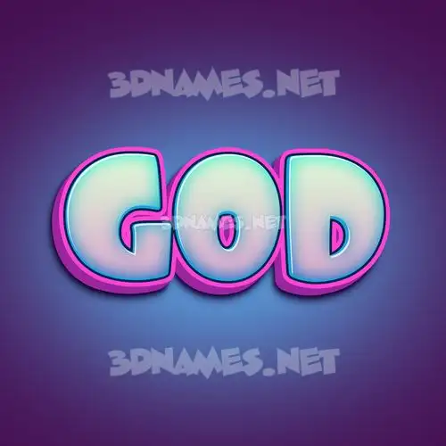 god in Phat Purple style - 3D name wallpaper god in Phat Purple style - 3D name wallpaper