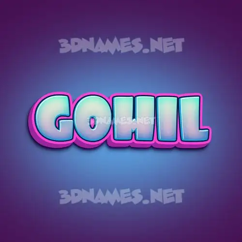 gohil in Phat Purple style - 3D name wallpaper gohil in Phat Purple style - 3D name wallpaper