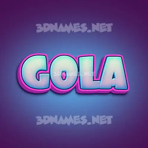 gola in Phat Purple style - 3D name wallpaper gola in Phat Purple style - 3D name wallpaper