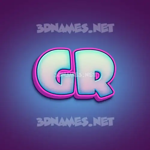 gr in Phat Purple style - 3D name wallpaper gr in Phat Purple style - 3D name wallpaper