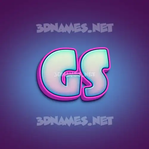 gs in Phat Purple style - 3D name wallpaper gs in Phat Purple style - 3D name wallpaper