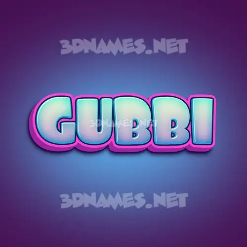 gubbi in Phat Purple style - 3D name wallpaper gubbi in Phat Purple style - 3D name wallpaper