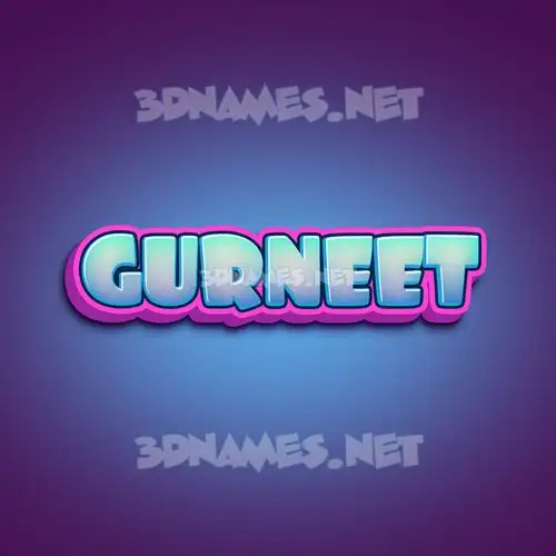 gurneet in Phat Purple style - 3D name wallpaper