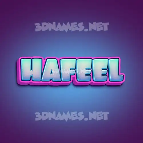 hafeel in Phat Purple style - 3D name wallpaper hafeel in Phat Purple style - 3D name wallpaper