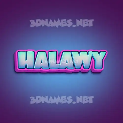 halawy in Phat Purple style - 3D name wallpaper halawy in Phat Purple style - 3D name wallpaper