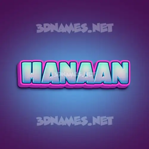 hanaan in Phat Purple style - 3D name wallpaper hanaan in Phat Purple style - 3D name wallpaper