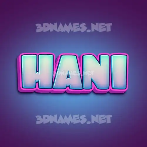 hani in Phat Purple style - 3D name wallpaper hani in Phat Purple style - 3D name wallpaper