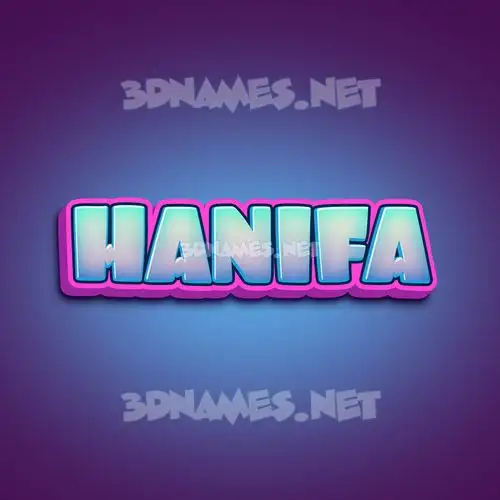 hanifa in Phat Purple style - 3D name wallpaper hanifa in Phat Purple style - 3D name wallpaper