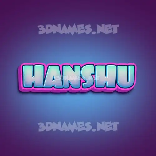 hanshu in Phat Purple style - 3D name wallpaper hanshu in Phat Purple style - 3D name wallpaper