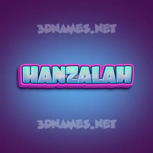 hanzalah in Phat Purple style - 3D name wallpaper hanzalah in Phat Purple style - 3D name wallpaper