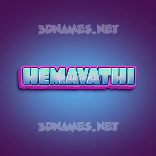 hemavathi in Phat Purple style - 3D name wallpaper