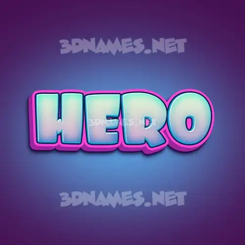 hero in Phat Purple style - 3D name wallpaper hero in Phat Purple style - 3D name wallpaper