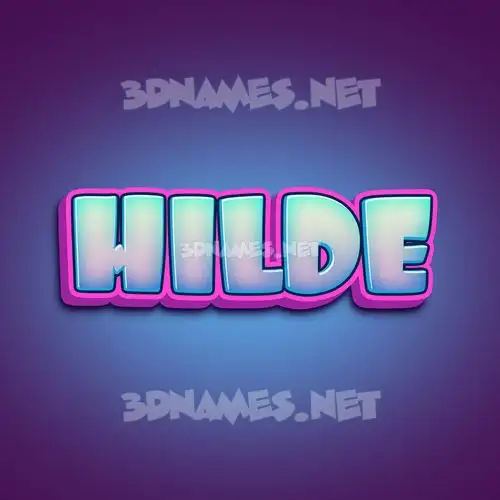 hilde in Phat Purple style - 3D name wallpaper hilde in Phat Purple style - 3D name wallpaper