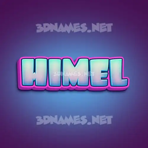 himel in Phat Purple style - 3D name wallpaper