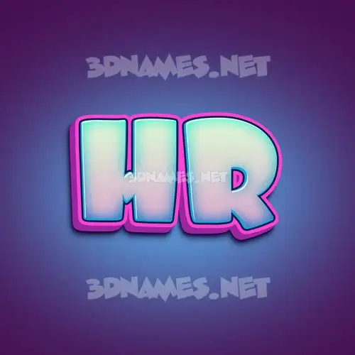 hr in Phat Purple style - 3D name wallpaper hr in Phat Purple style - 3D name wallpaper