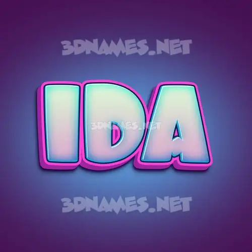 ida in Phat Purple style - 3D name wallpaper ida in Phat Purple style - 3D name wallpaper