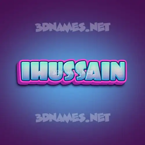 ihussain in Phat Purple style - 3D name wallpaper ihussain in Phat Purple style - 3D name wallpaper