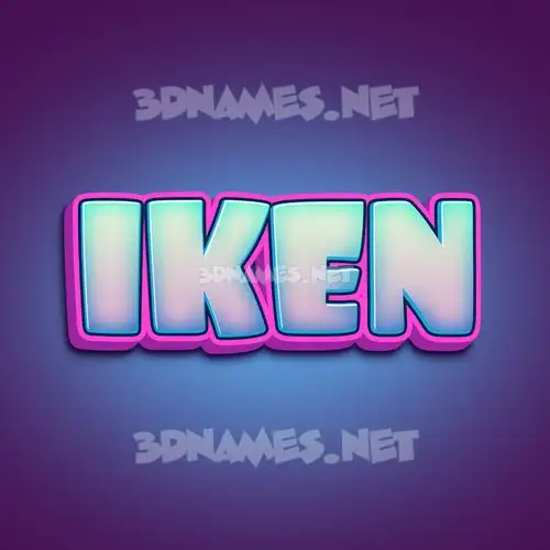 iken in Phat Purple style - 3D name wallpaper iken in Phat Purple style - 3D name wallpaper