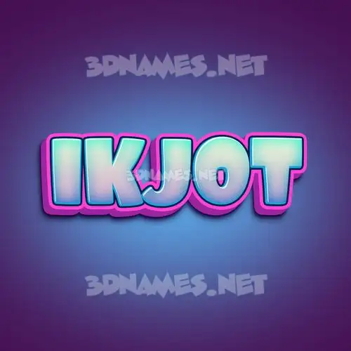 ikjot in Phat Purple style - 3D name wallpaper ikjot in Phat Purple style - 3D name wallpaper