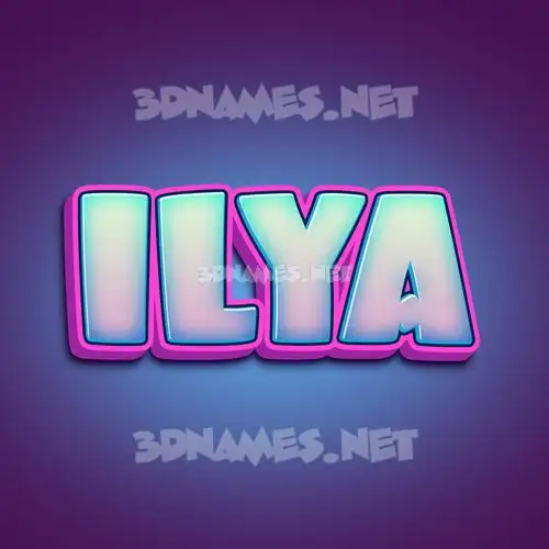 ilya in Phat Purple style - 3D name wallpaper ilya in Phat Purple style - 3D name wallpaper