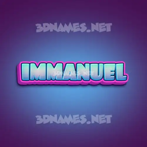 immanuel in Phat Purple style - 3D name wallpaper immanuel in Phat Purple style - 3D name wallpaper