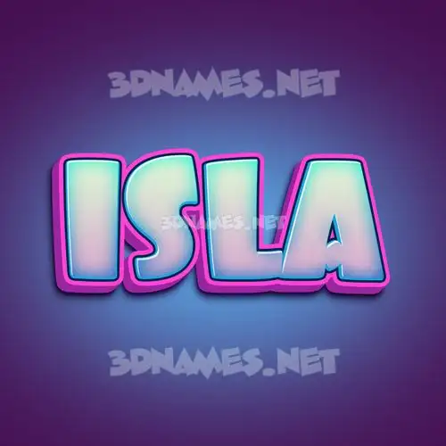 isla in Phat Purple style - 3D name wallpaper isla in Phat Purple style - 3D name wallpaper
