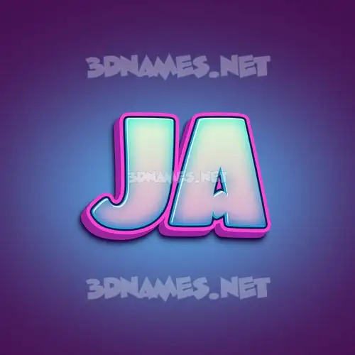 ja in Phat Purple style - 3D name wallpaper ja in Phat Purple style - 3D name wallpaper
