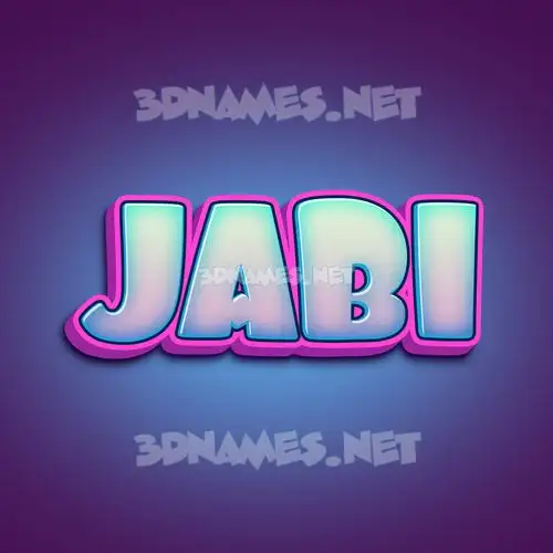 jabi in Phat Purple style - 3D name wallpaper jabi in Phat Purple style - 3D name wallpaper