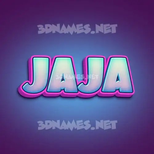 jaja in Phat Purple style - 3D name wallpaper jaja in Phat Purple style - 3D name wallpaper