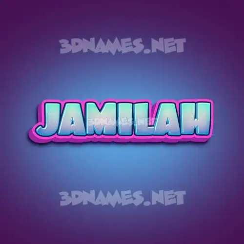 jamilah in Phat Purple style - 3D name wallpaper