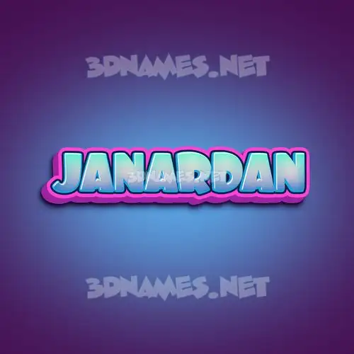 janardan in Phat Purple style - 3D name wallpaper